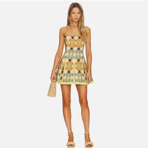 Christian Lacroix Linen Blend Cruz Mini Dress Size Small - Picture 3 of 12